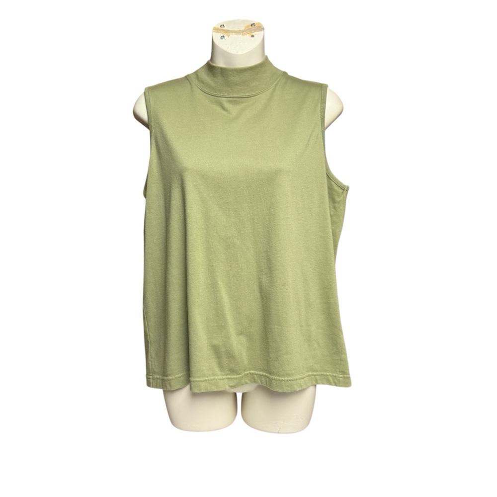 Christopher & Banks size large  Olive Green Women's Sleeveless Top